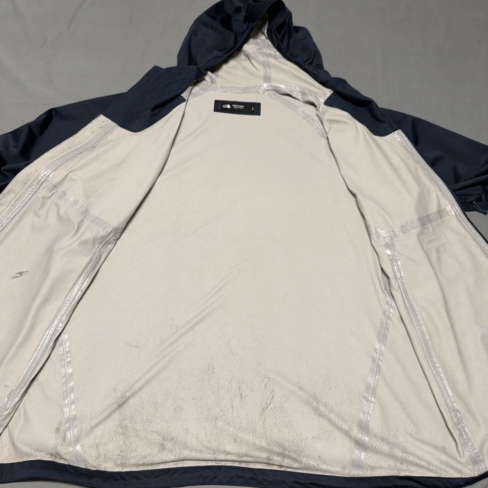 The North Face Mens Allproof Full Zip Hooded Lightweight Vinted Zip Pit Jacket L